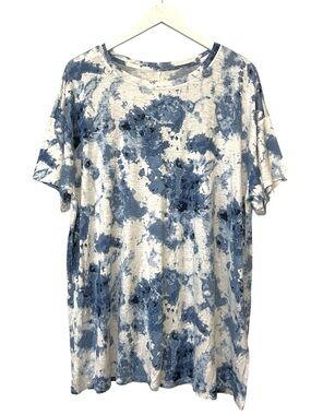 Style &‎ Co. Short Sleeve Lightweight, Color Blue & White, Size 2X
